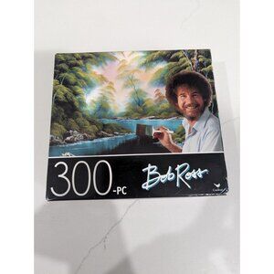NIB ARTIST BOB ROSS DEEP FOREST LAKE PAINTING JIGSAW PUZZLE 300 PIECES CARDINAL